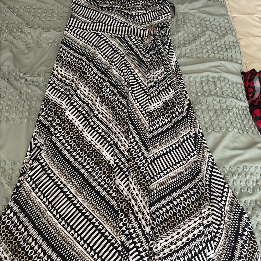 White House Black Market Asymmetrical A-line Maxi Dress